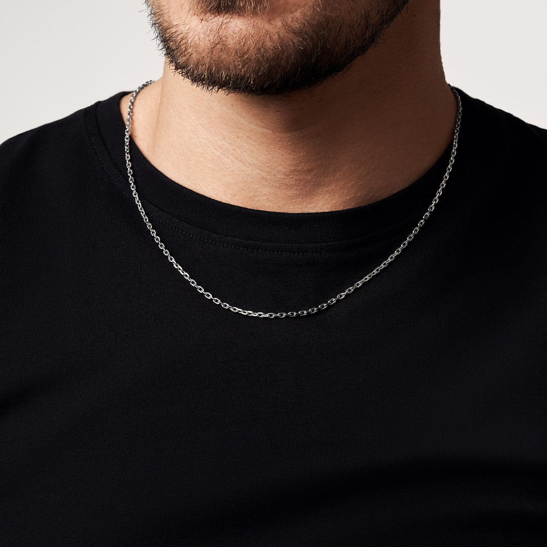 Срібний Ланцюжок Anchor тонкий