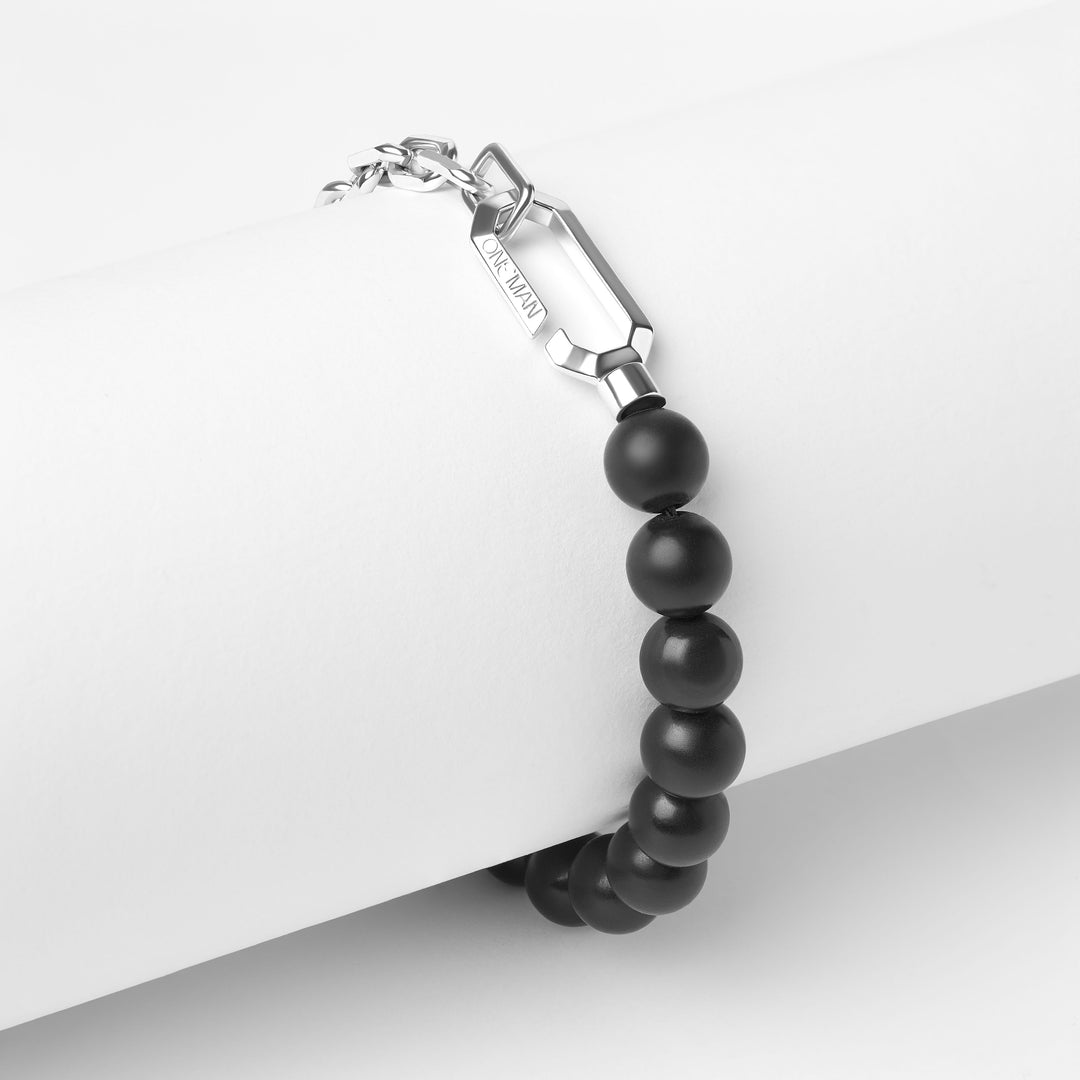 Silver Hybrid Bracelet Shungite