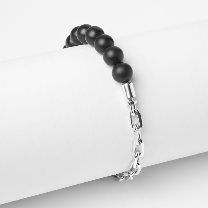Silver Hybrid Bracelet Shungite