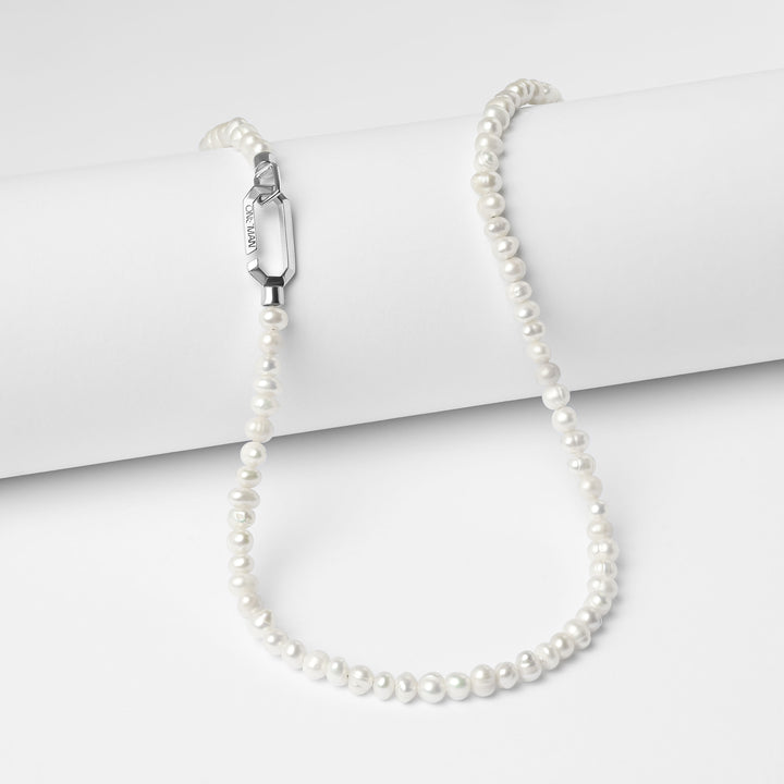 Silver Pearl Necklace
