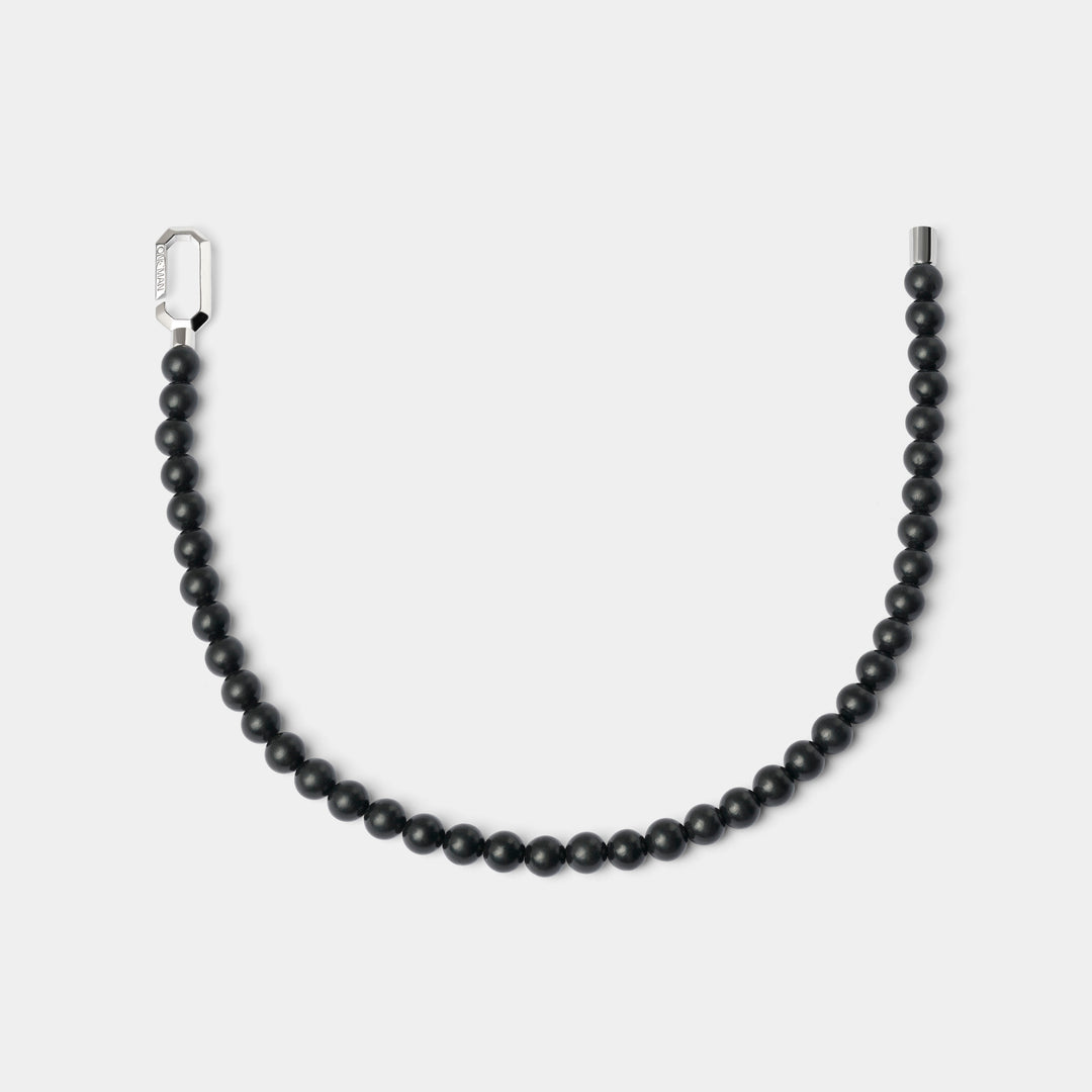 Silver Hybrid Necklace Shungite