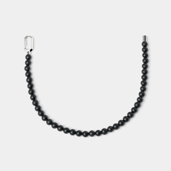 Silver Hybrid Necklace Shungite