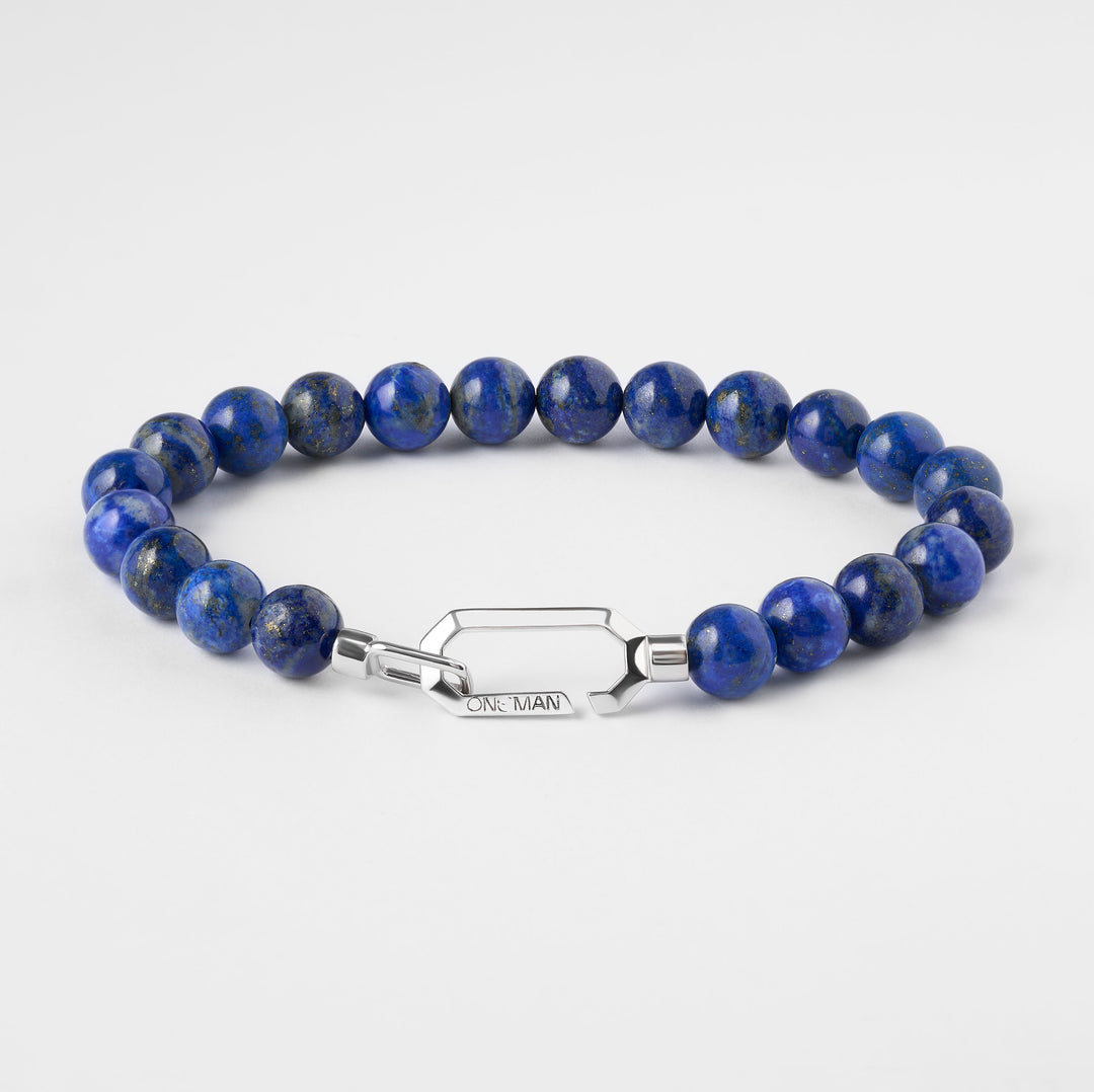 Silver Lapis Bracelet
