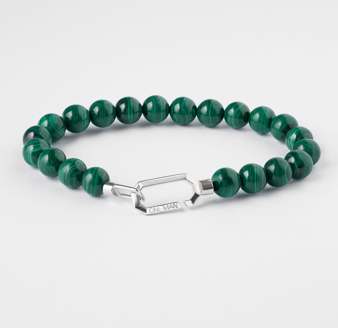 Silver Malachite Bracelet
