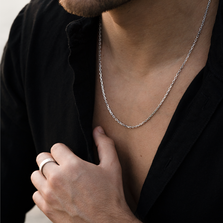 Срібний Ланцюжок Anchor тонкий