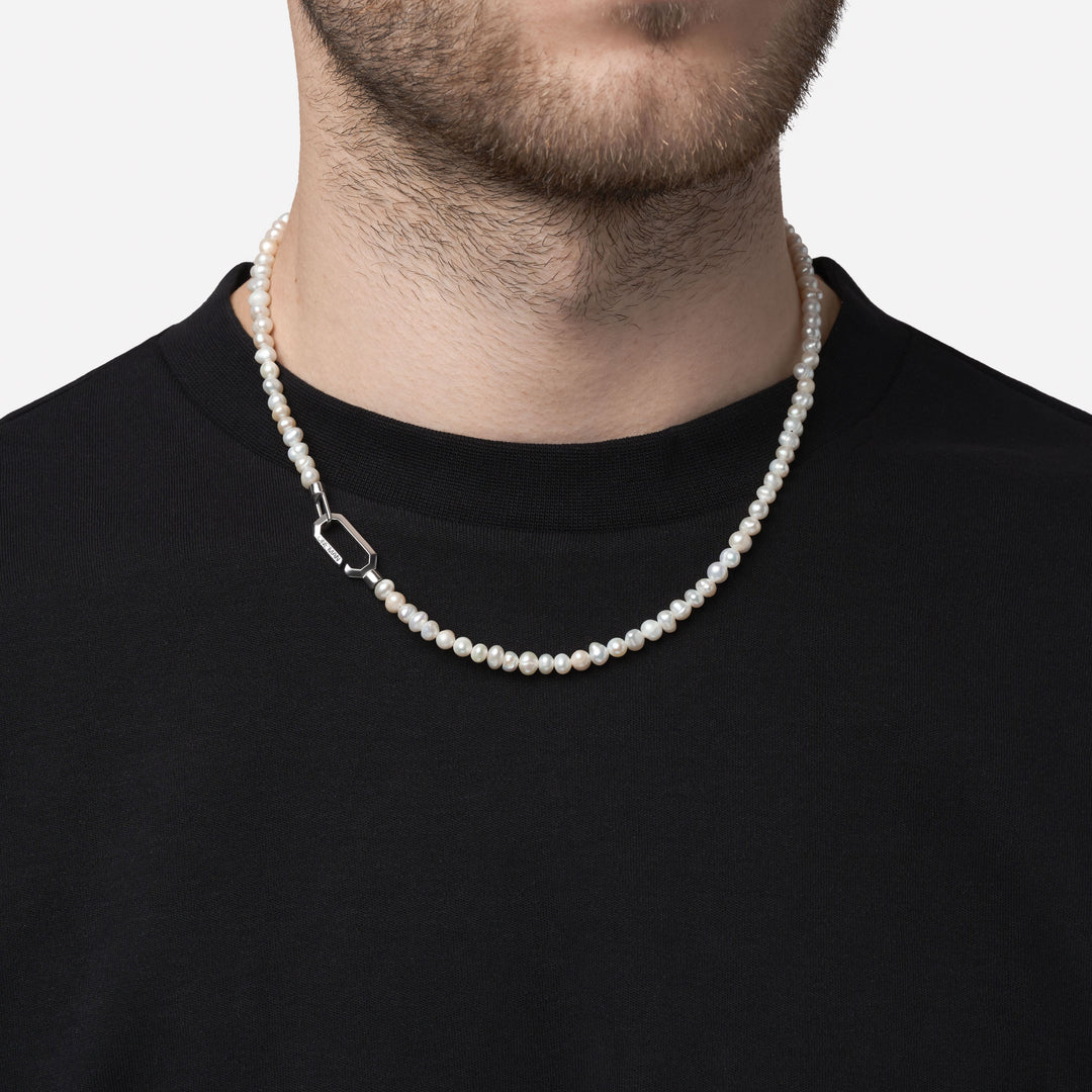 Silver Pearl Necklace