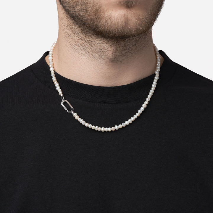 Silver Pearl Necklace