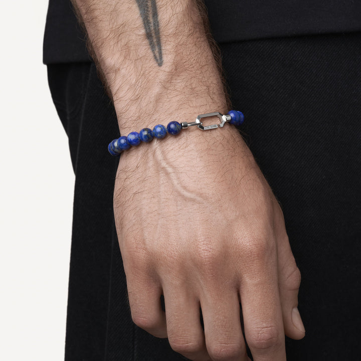 Silver Lapis Bracelet