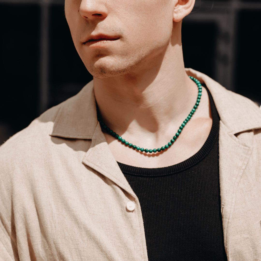 Silver Malachite Necklace