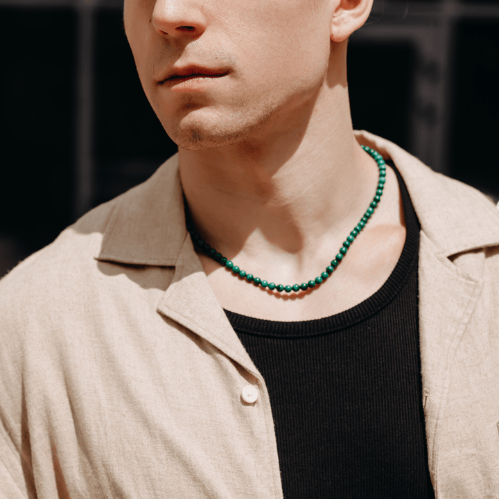 Silver Malachite Necklace