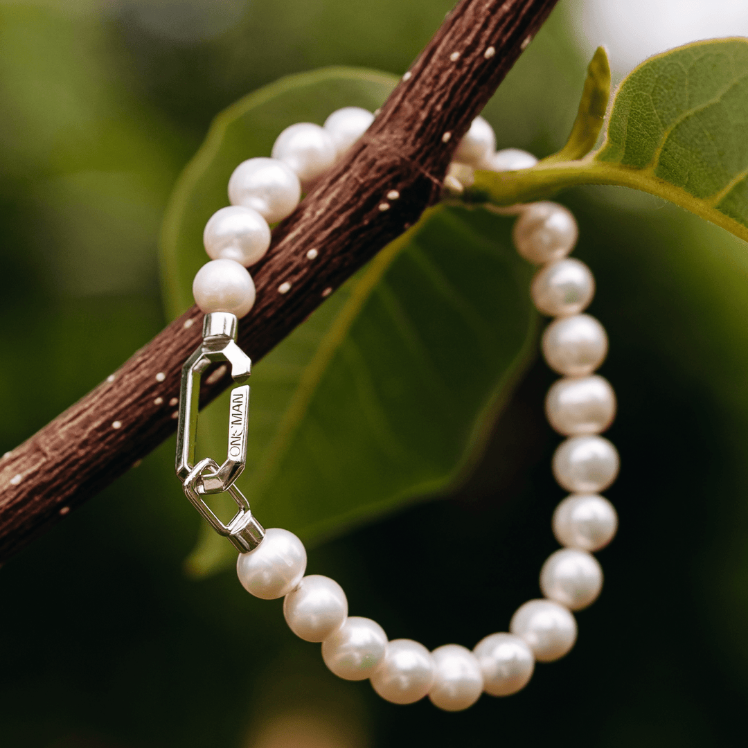 Silver Pearl Bracelet