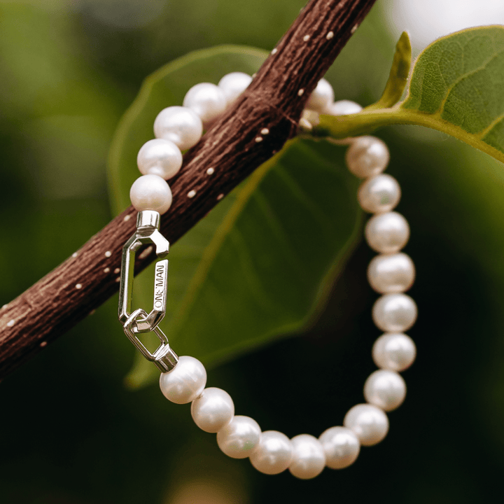 Silver Pearl Bracelet