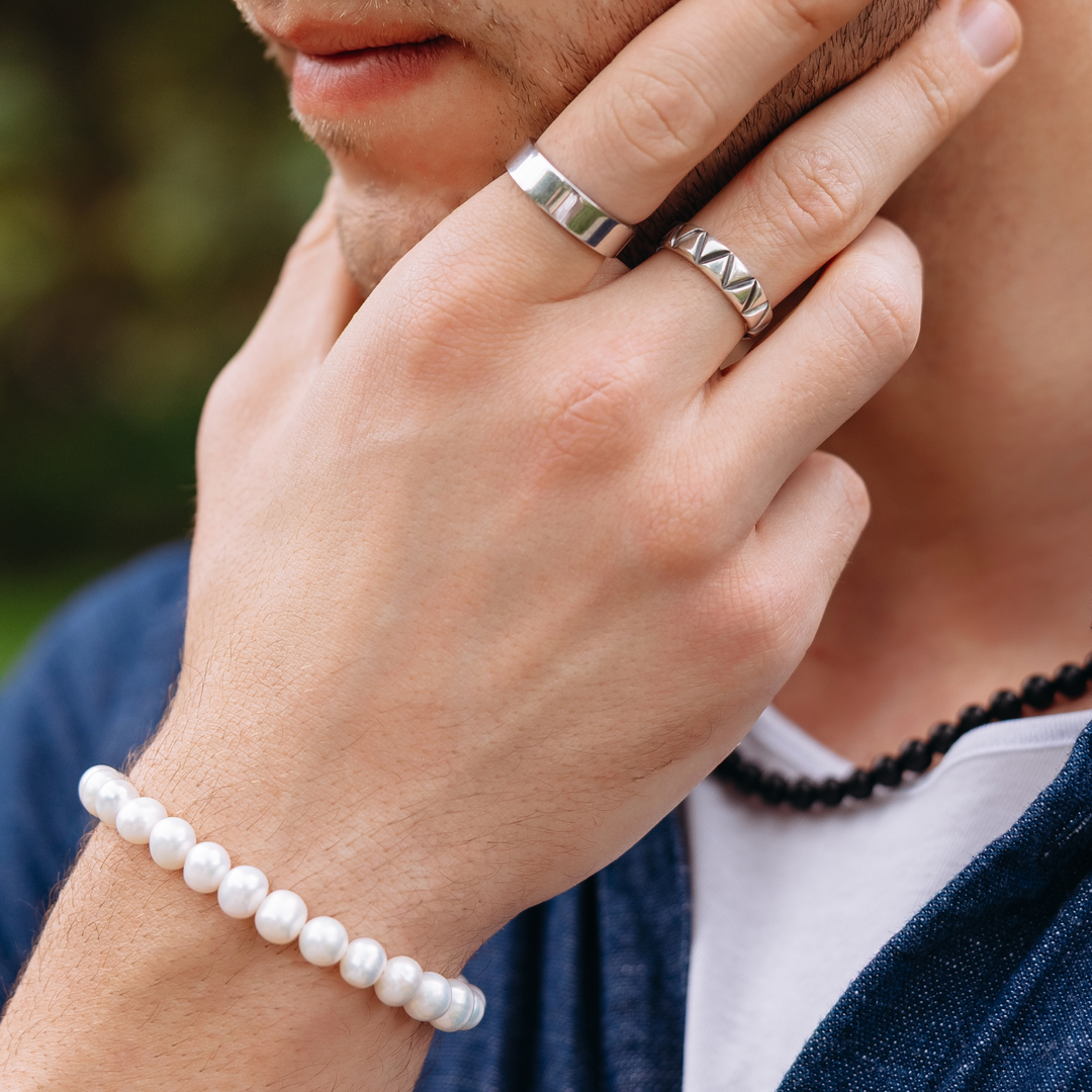 Silver Pearl Bracelet