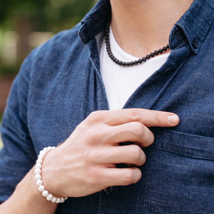Silver Pearl Bracelet