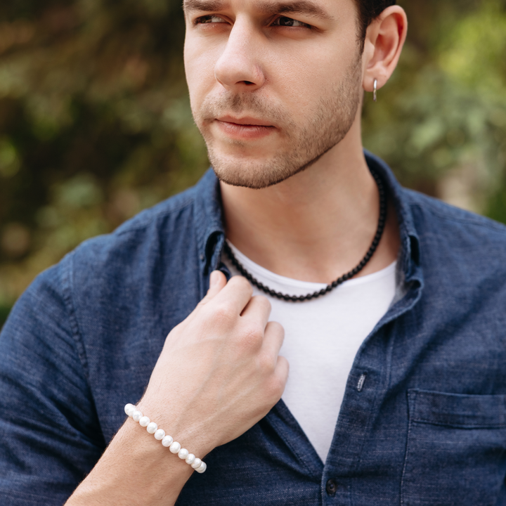 Silver Pearl Bracelet