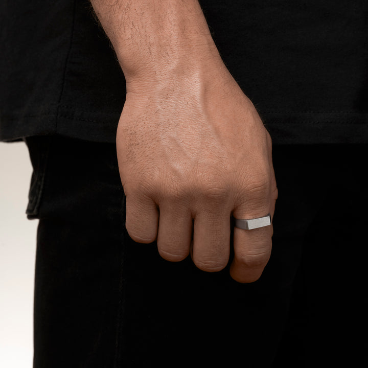 Silver ring HORIZON