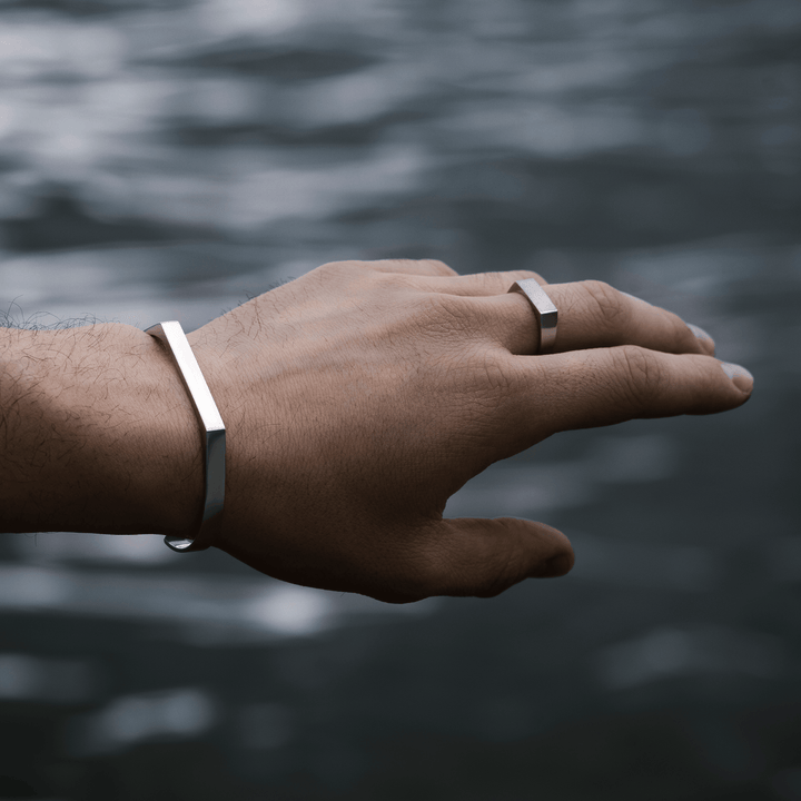 Silver ring HORIZON