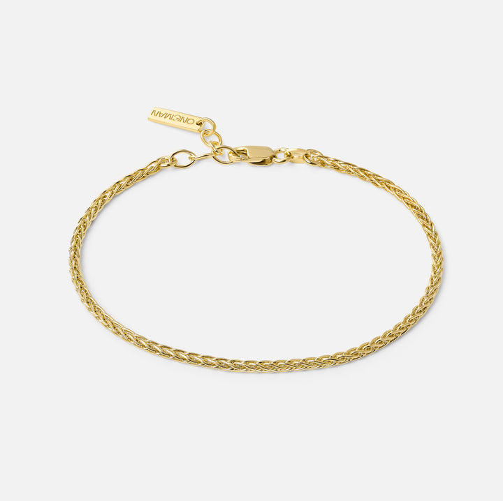 Silver Flexible Bracelet Silver Braided