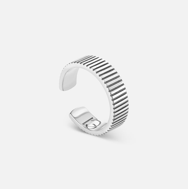 Срібна Каблучка Ribbed