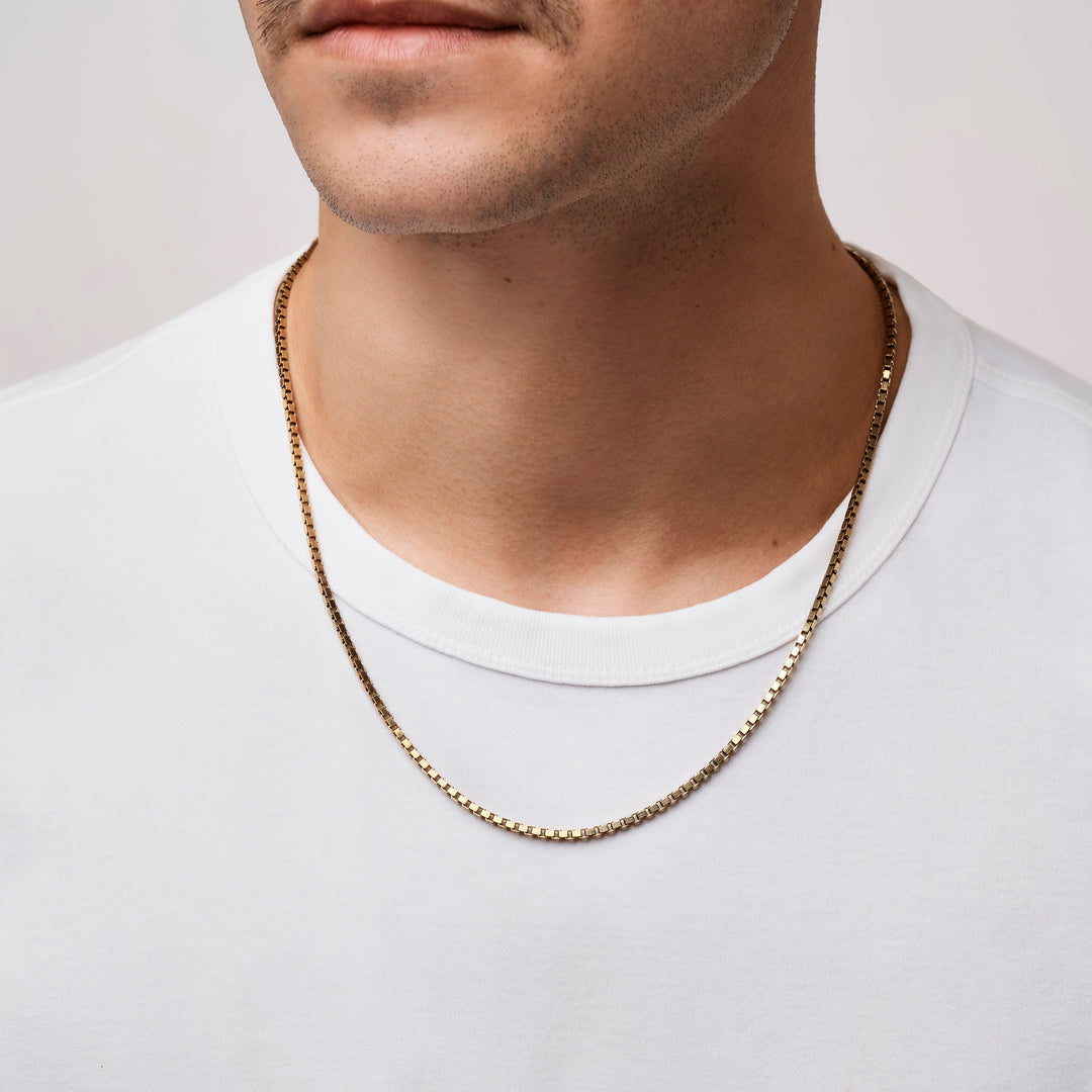 SIlver chain Box thick