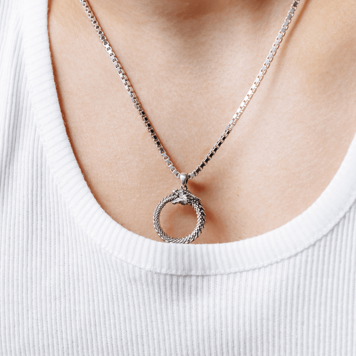 Срібний Кулон Ouroboros