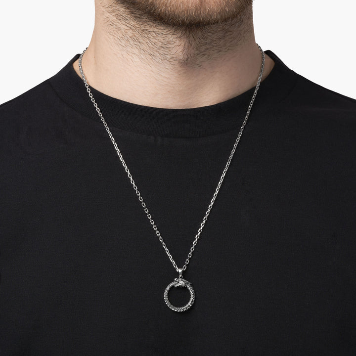 Срібний Кулон Ouroboros