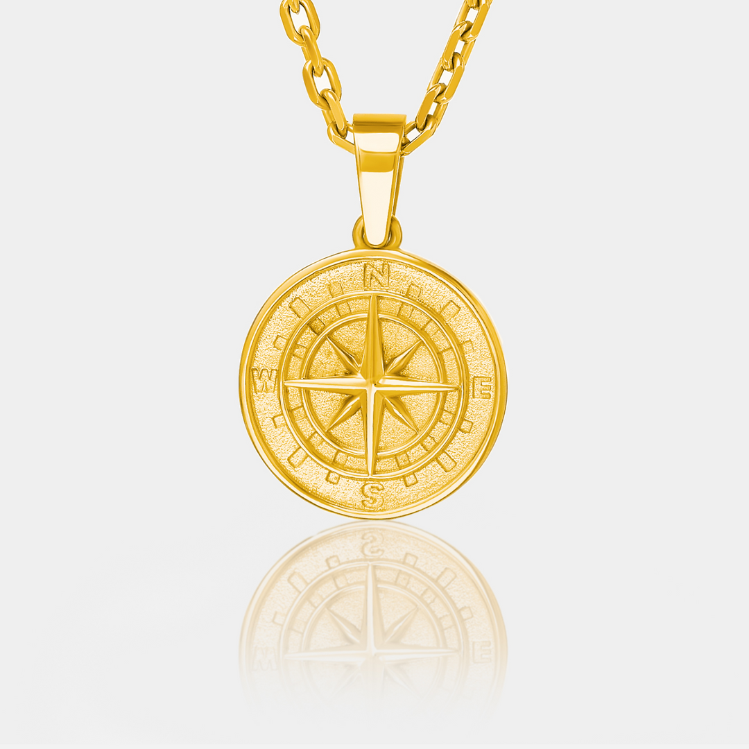 Срібний Кулон Compass