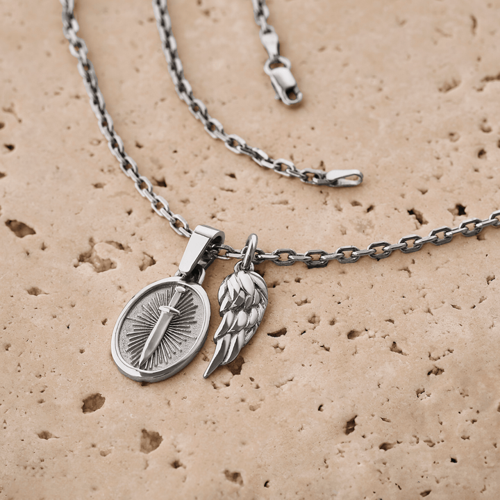 Silver pendant WING