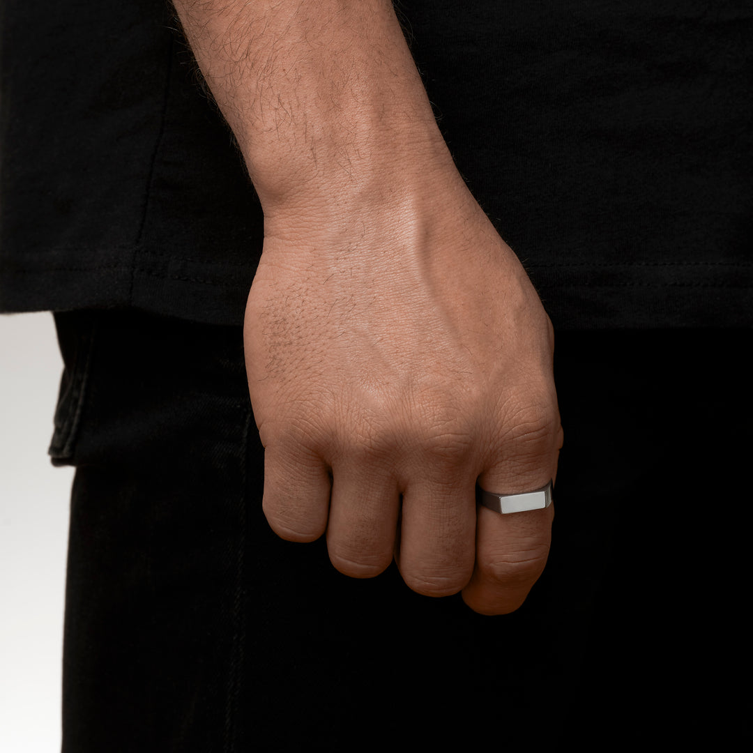 Silver ring HORIZON