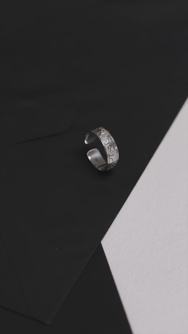 Silver ring DAWN