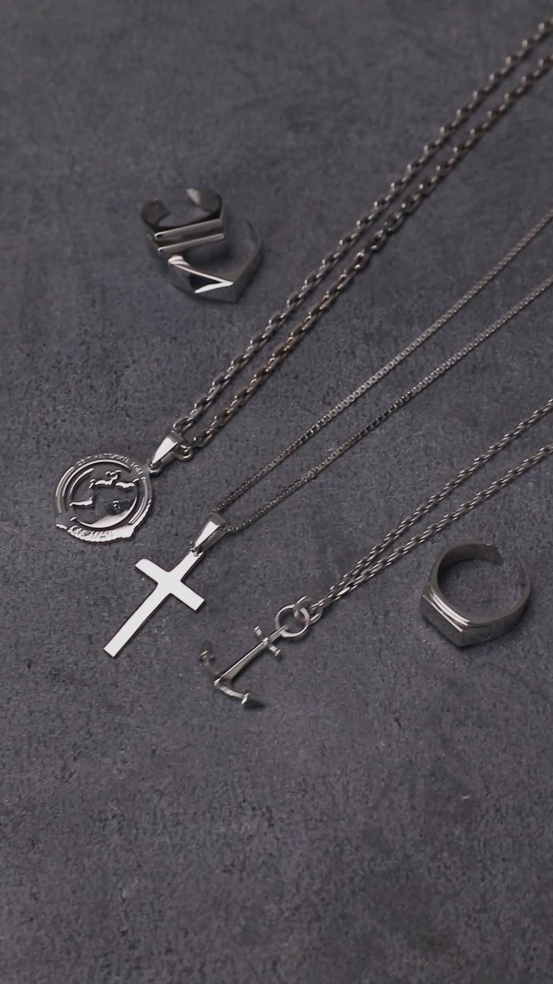 Silver pendant THE ANCHOR